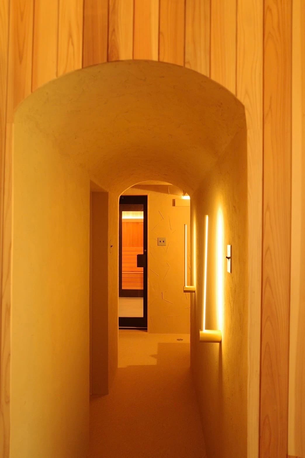 アーチ型の通路